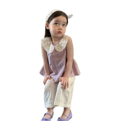 Girls' Kids Set  Baby Doll Shirt with Pants